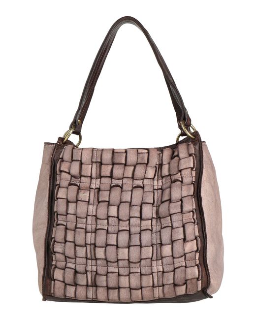 Caterina Lucchi Women's Brown Khaki Handbag Leather
