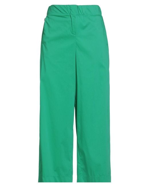 Jijil Green Pants Cotton, Polyamide, Elastane
