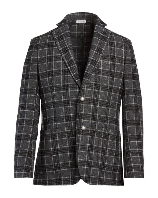 BRERAS Milano Black Blazer Viscose, Virgin Wool, Polyamide for men