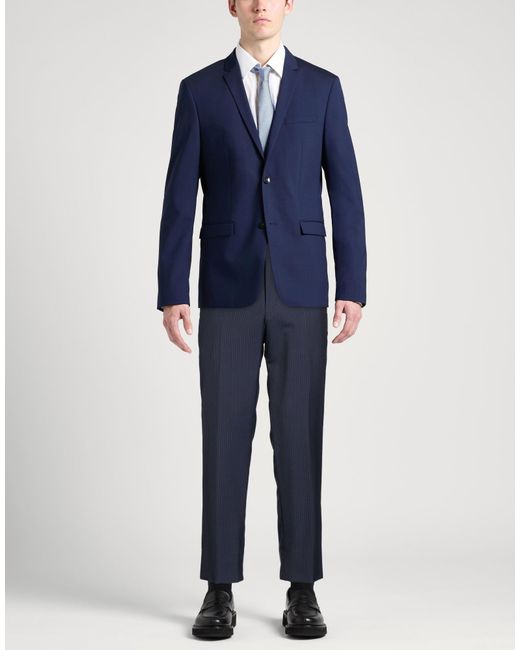 Pal Zileri Blue Midnight Pants Wool for men