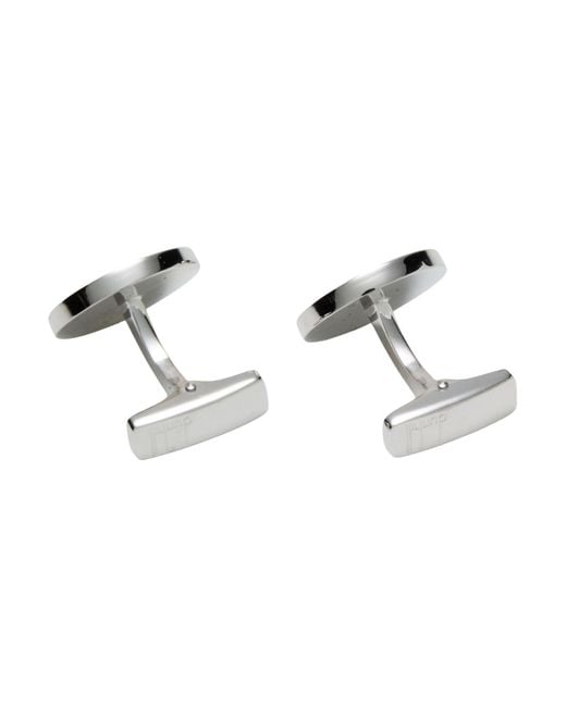 Dunhill Green Cufflinks And Tie Clips Steel for men