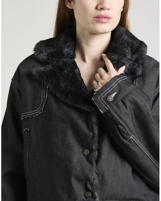 Manteau en jean Julfer en coloris Black