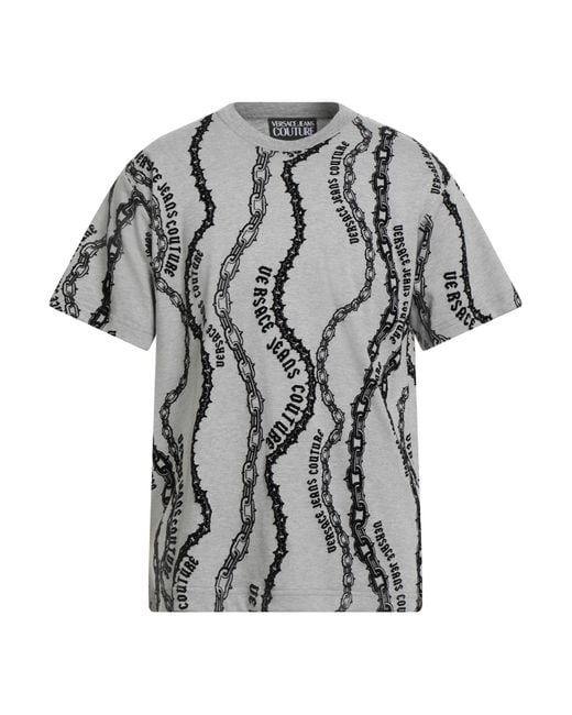 Versace Jeans Couture Gray T-Shirt Cotton for men