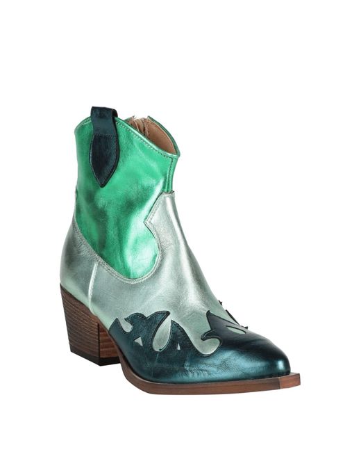 JE T'AIME Green Ankle Boots