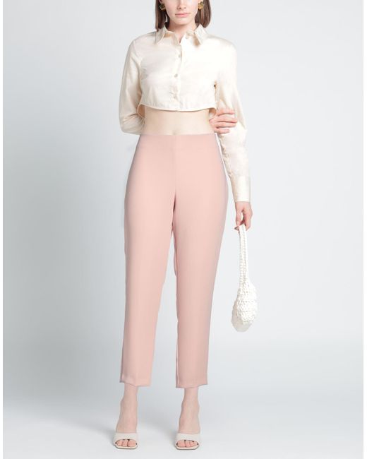 MATILDE COUTURE Pink Pants Polyester