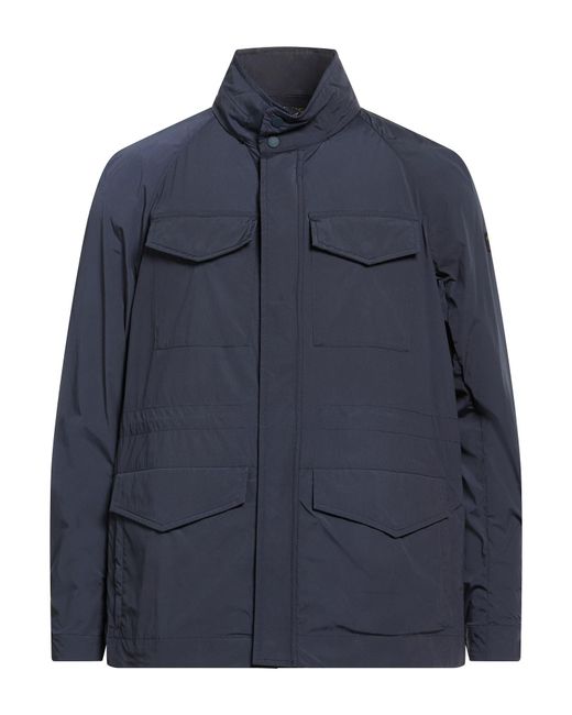 Paul & Shark Blue Jacket Nylon, Elastane for men