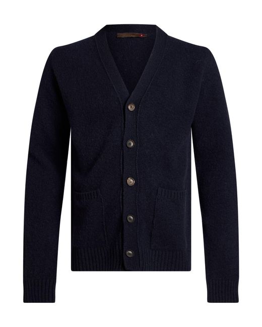Messagerie Blue Midnight Cardigan Virgin Wool for men