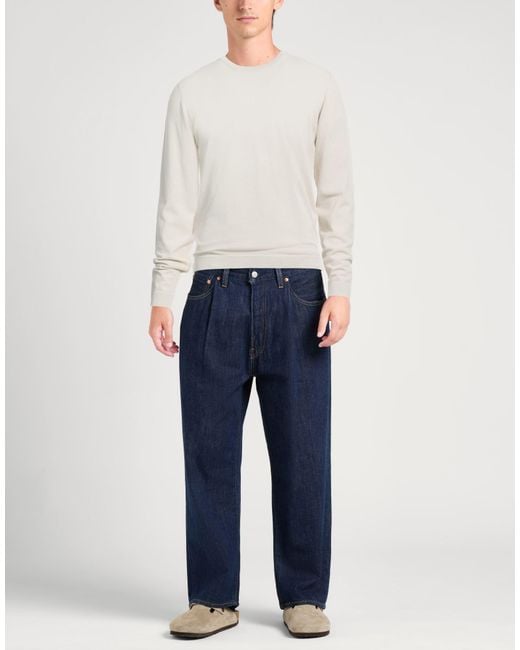 Alpha Studio White Charcoal Sweater Cotton, Polyester for men