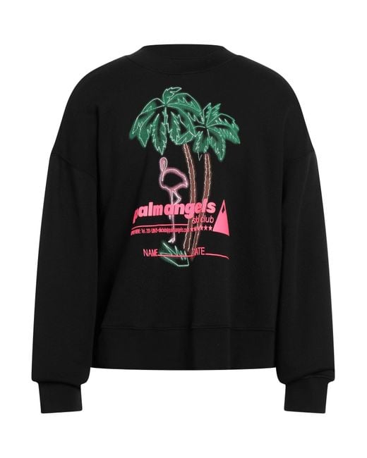 Palm Angels Black Sweatshirt for men