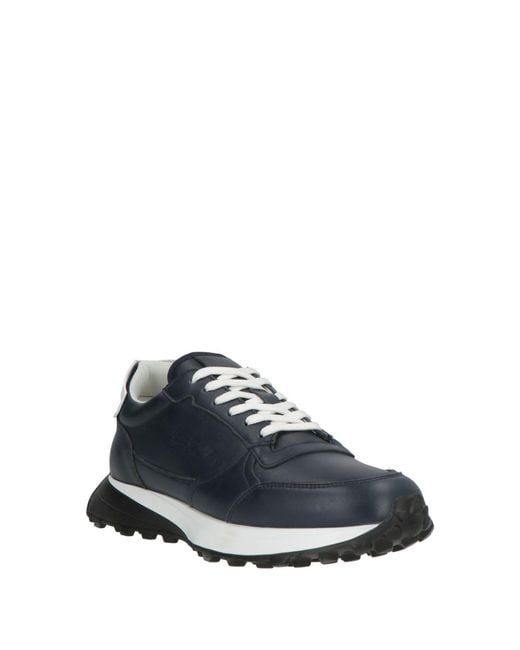 Harmont & Blaine Blue Sneakers Leather, Textile Fibers for men