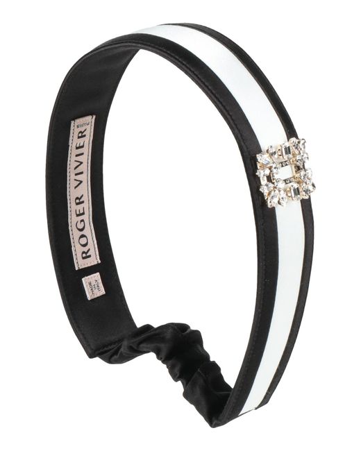 Roger Vivier Black Hair Accessory Textile Fibers