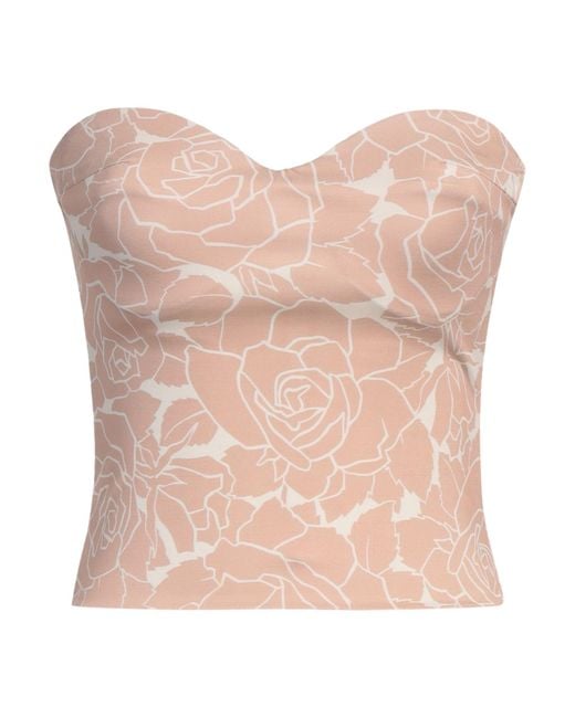 Elisabetta Franchi Pink Blush Top Viscose, Elastane