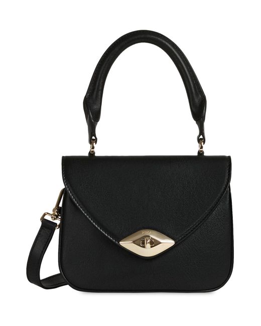 Furla Black Eye Mini Top Handle -- Handbag Soft Leather