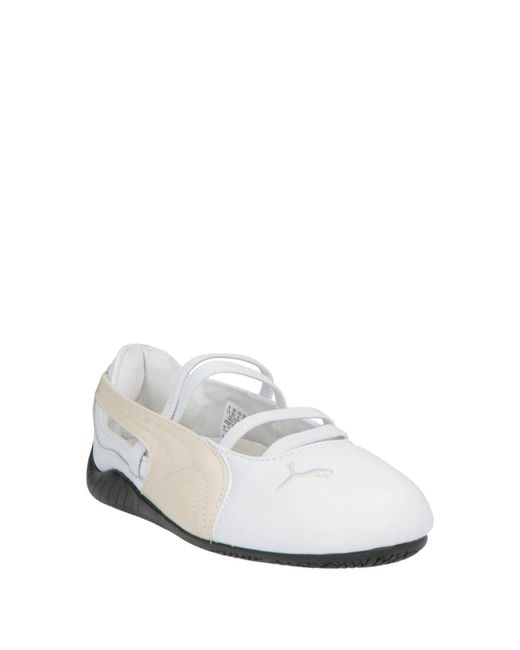 PUMA White Select Ballet Flats Leather