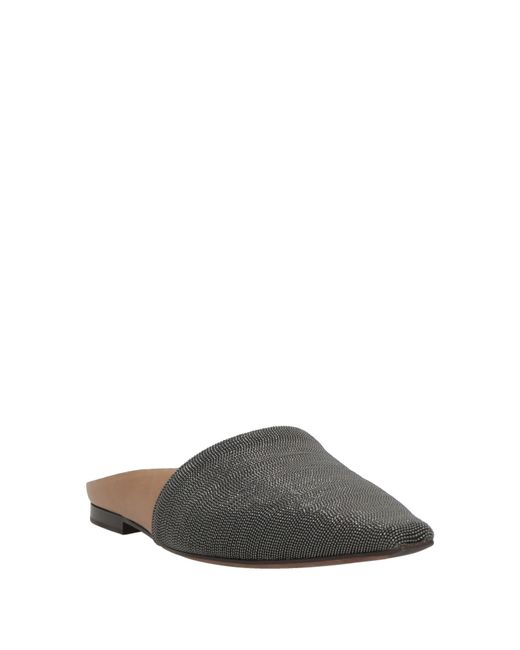 Brunello Cucinelli White Mules & Clogs