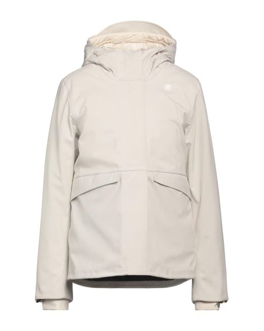 K-Way White Jacket Polyester, Polyurethane