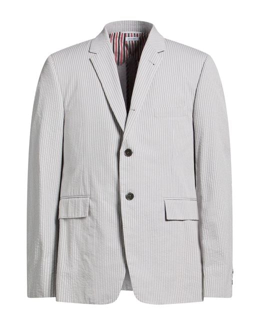 Thom Browne Gray Blazer Cotton for men