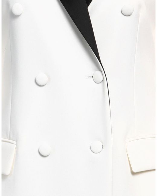 P.A.R.O.S.H. White Coat Virgin Wool, Elastane, Acetate, Polyamide