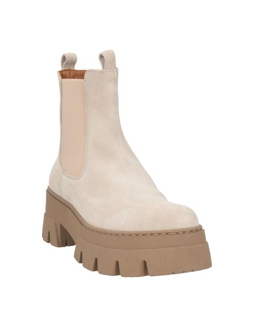 Ennequadro Natural Ankle Boots Leather
