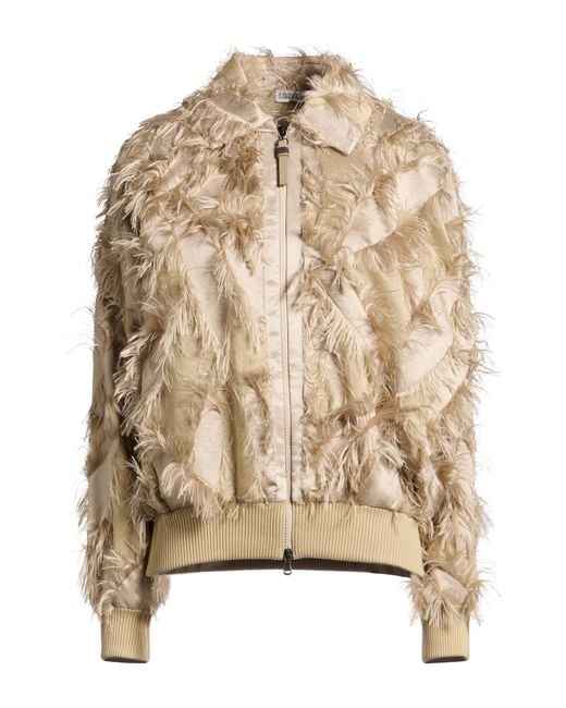 Brunello Cucinelli Natural Jacket Polyester, Cotton, Silk