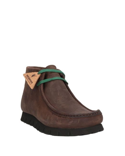Docksteps Brown Ankle Boots Soft Leather for men
