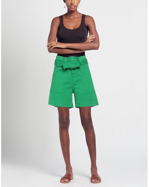 P.A.R.O.S.H. Green Shorts & Bermuda Shorts