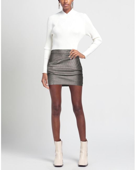 Black Coral Gray Mini Skirt
