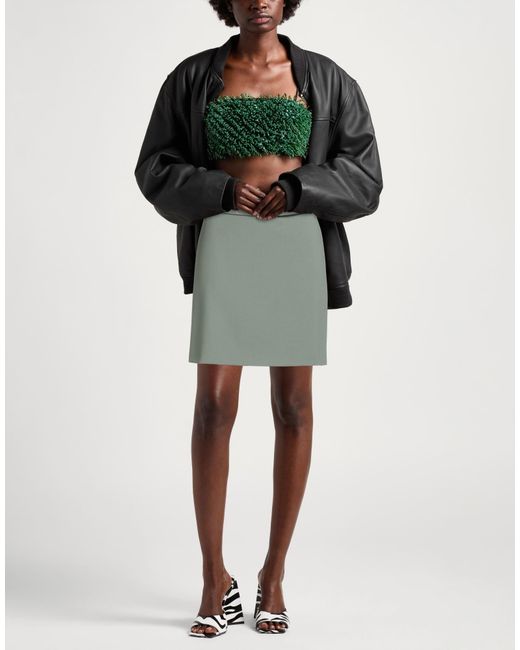 HUGO Green Mini Skirt Polyester, Viscose, Elastane