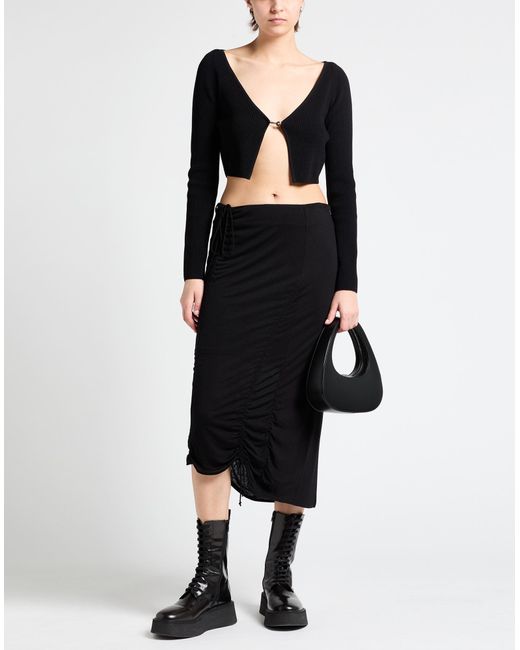 Jupe midi Helmut Lang en coloris Black