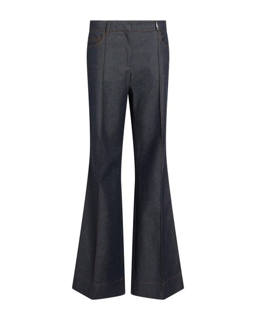 Barbara Bui Blue Pants Cotton, Elastane