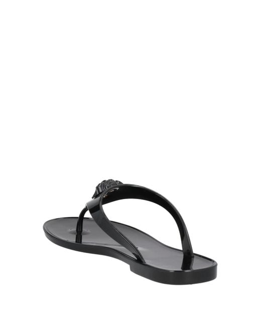 Versace Black Thong Sandal