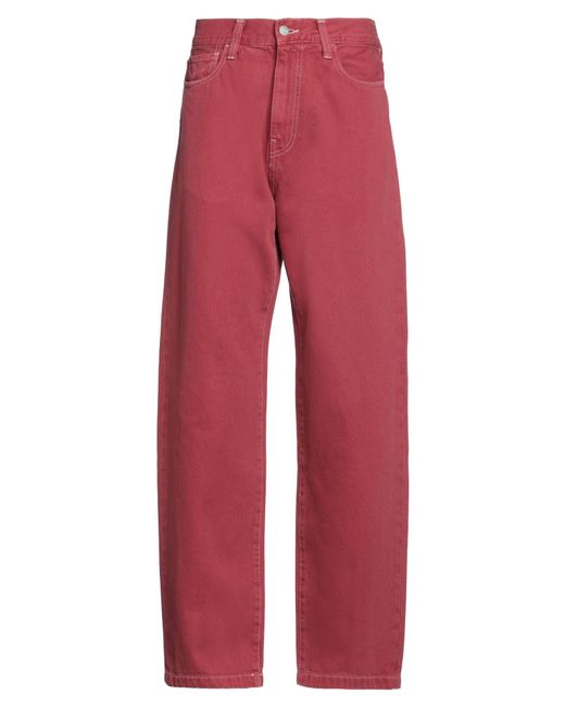 Carhartt Red Jeans Cotton for men