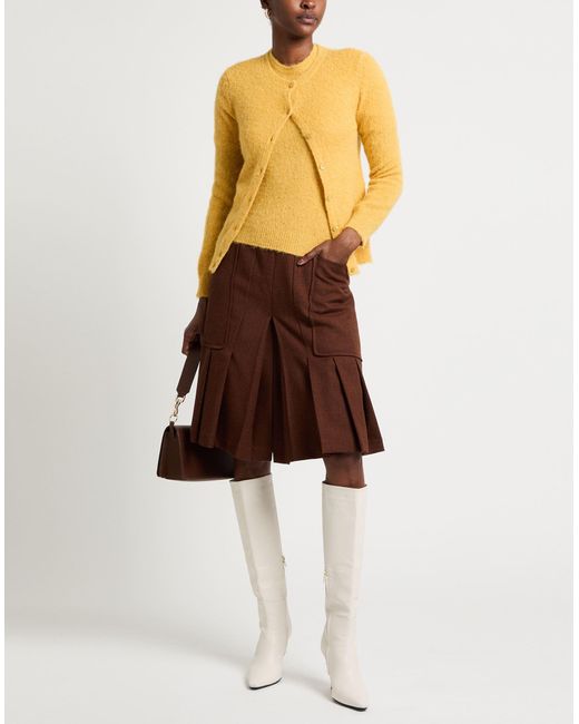 Kangra Yellow Twin Set Alpaca Wool, Polyamide, Wool