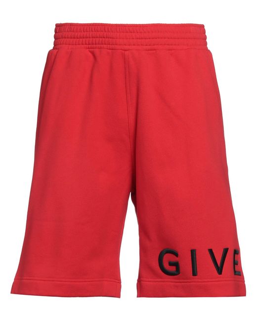 Givenchy Red Shorts & Bermuda Shorts Cotton for men