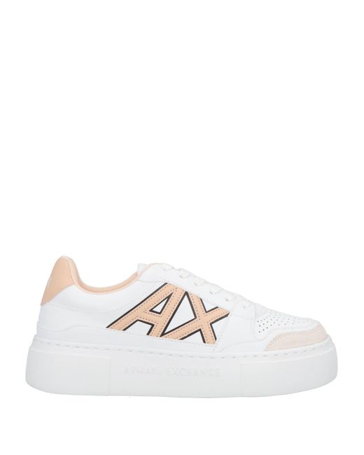ARMANI EXCHANGE White Sneakers Leather