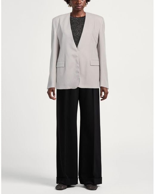 Tod's Gray Blazer Polyester
