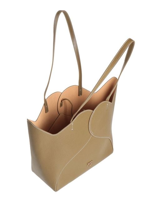 Pinko Natural Military Shoulder Bag Leather