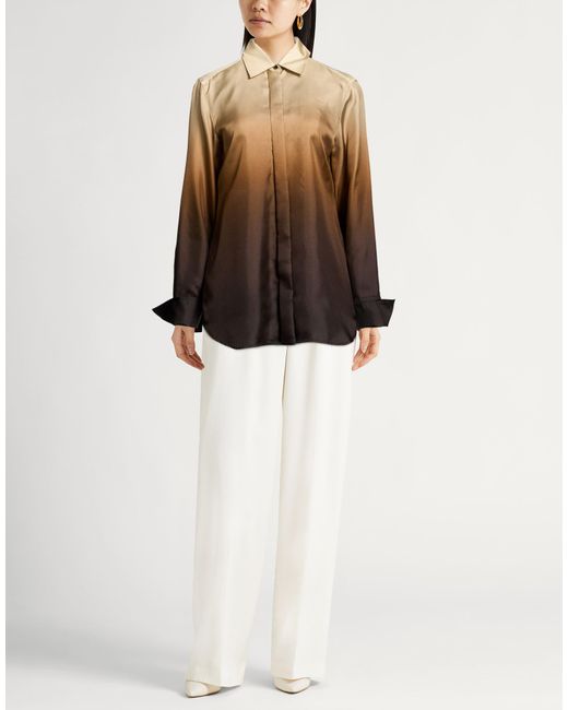 Sportmax Brown Shirt Silk
