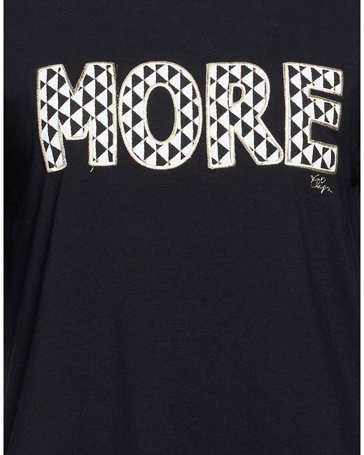 Clips More Black T-Shirt Viscose, Elastane, Polyester, Polyamide