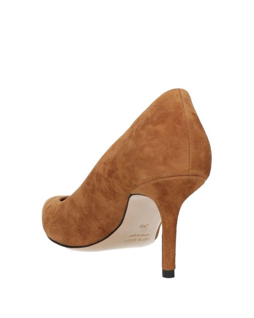 NINNI Brown Camel Pumps Leather