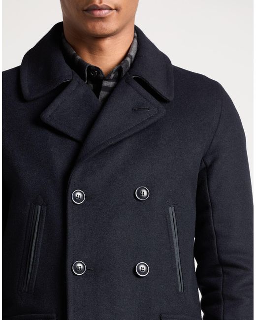 Barbour Blue Coat Wool, Polyamide for men
