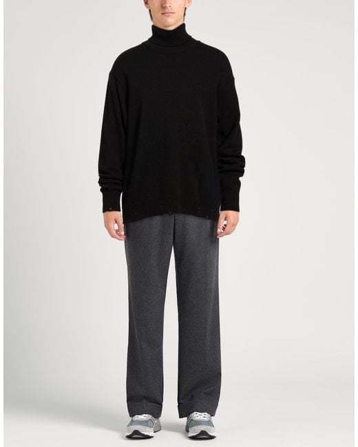 Amaranto Rollkragenpullover in Black für Herren