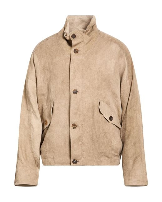 Giorgio Armani Jacket Linen in Natural for Men | Lyst