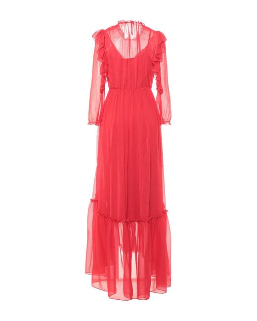 Vestido largo Maje de color Rojo | Lyst