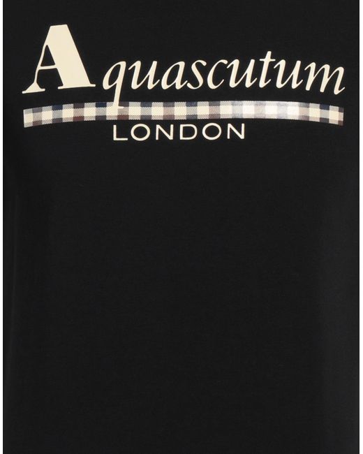 Aquascutum Black T-shirt for men