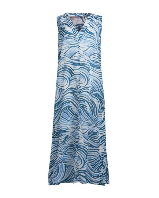 Caliban Blue Maxi Dress Cotton