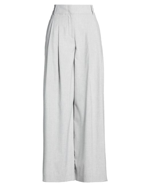 Peserico White Light Pants Polyester, Viscose, Elastane