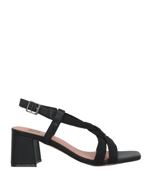 Bibi Lou Black Sandals Textile Fibers
