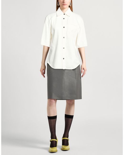 Ferragamo White Denim Shirt