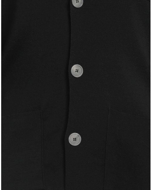 Alpha Studio Black Cardigan for men